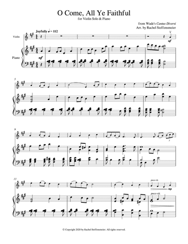 O Come, All Ye Faithful