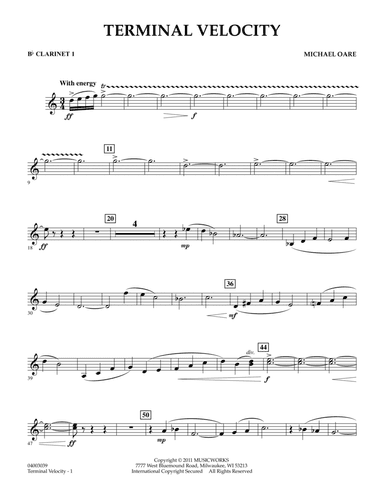 Terminal Velocity - Bb Clarinet 1