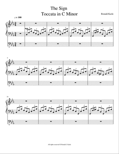 "The Sign" Toccata in C Minor