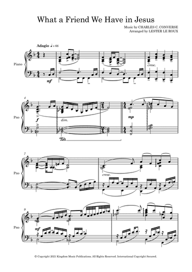 What a Friend We Have in Jesus