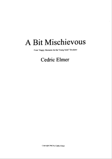 A Bit Mischievous for piano