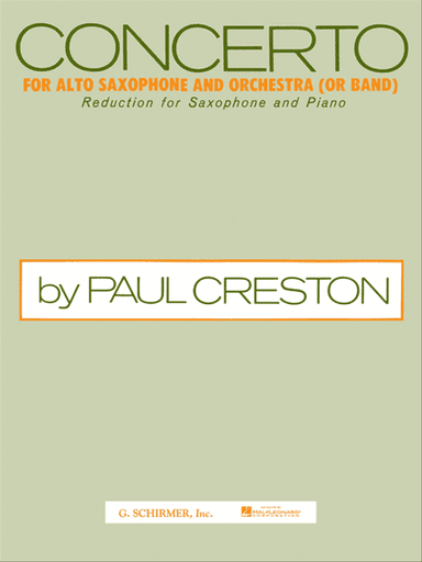 Concerto For Alto Saxophone - Alto Sax/Piano