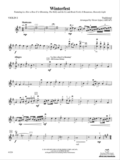 Winterfest: 1st Violin