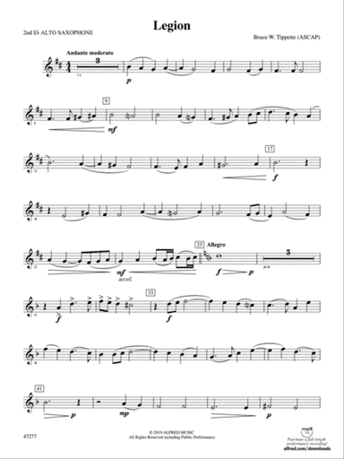 Legion: 2nd E-flat Alto Saxophone