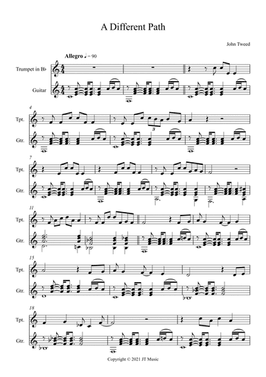 A Different Path - Trumpet and Guitar