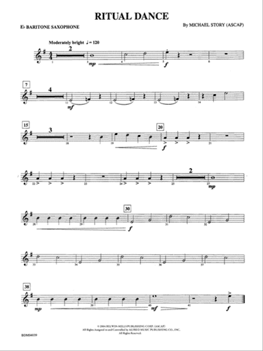 Ritual Dance: E-flat Baritone Saxophone