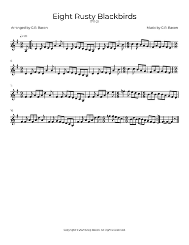 Eight Rusty Blackbirds