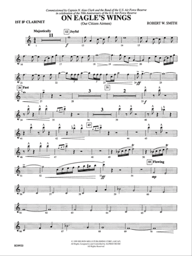 On Eagle's Wings: 1st B-flat Clarinet
