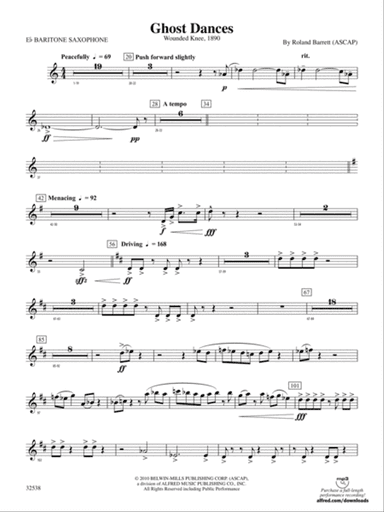 Ghost Dances: E-flat Baritone Saxophone