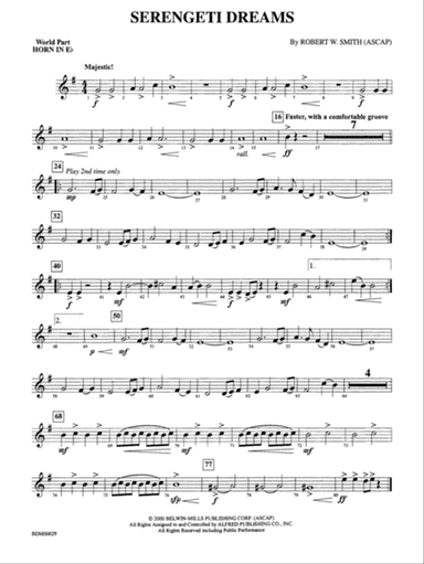 Serengeti Dreams: WP 1st Horn in E-flat