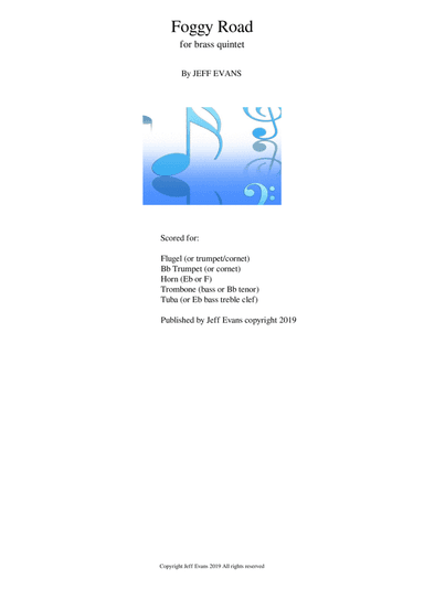 Foggy Road for Brass Quintet