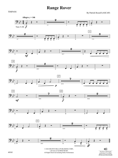 Range Rover: Timpani