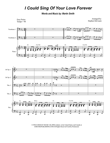 I Could Sing Of Your Love Forever