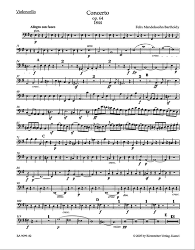 Concerto for Violin and Orchestra in E minor, op. 64