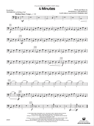 4 Minutes: (wp) 1st B-flat Trombone B.C.