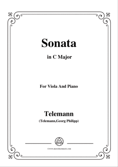 Telemann-Sonata,for Viola and Piano
