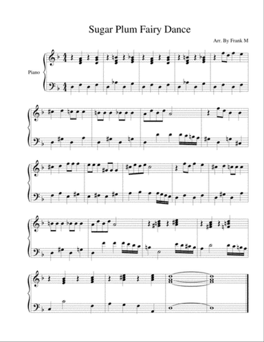 Sugar Plum Fairy Dance (Solo Piano)