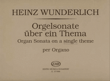 Orgelsonate über ein Thema