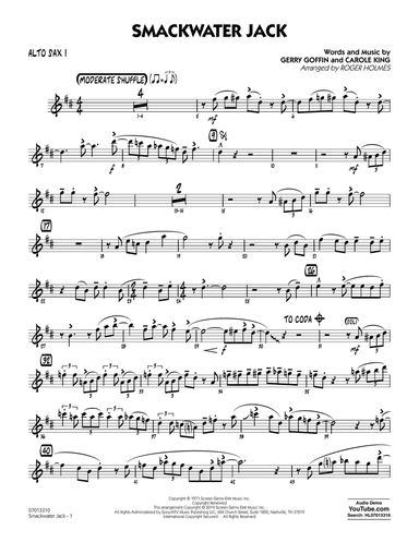 Smackwater Jack (arr. Roger Holmes) - Alto Sax 1