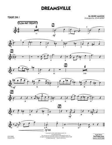 Dreamsville - Tenor Sax 1