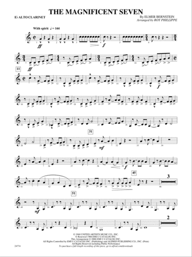 The Magnificent Seven: E-flat Alto Clarinet
