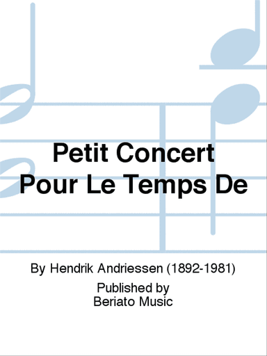 Petit Concert Pour Le Temps De