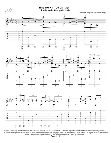 Nice Work If You Can Get It