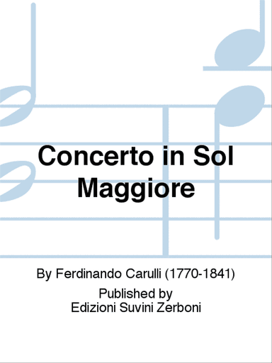 Concerto in Sol Maggiore