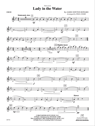 Lady in the Water: Oboe