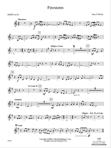 Firestorm: (wp) 1st Horn in E-flat