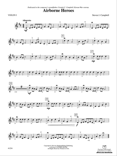 Airborne Heroes: 1st Violin