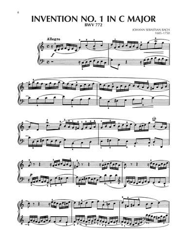 Invention No. 1 In C Major, BWV 772