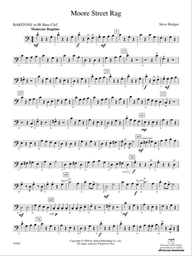Moore Street Rag: (wp) B-flat Baritone B.C.