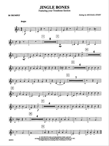 Jingle Bones: 1st B-flat Trumpet