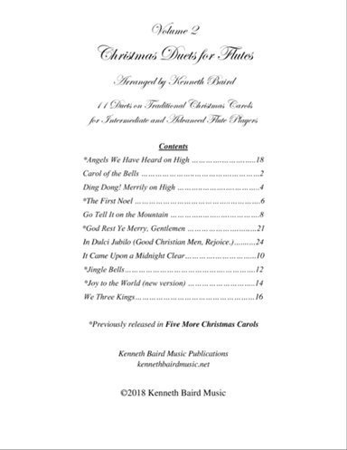 Christmas Duets, Volume 2, for Flutes