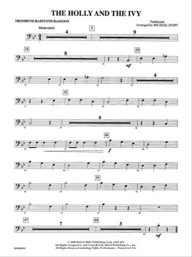 The Holly and the Ivy: 1st Trombone