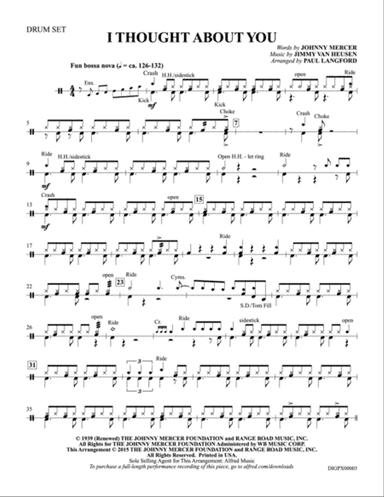 I Thought About You: Drumset