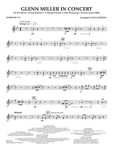 Glenn Miller In Concert (arr. Paul Murtha) - Baritone T.C.