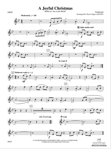 A Joyful Christmas: Oboe