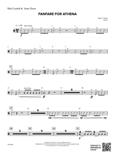Fanfare for Athena: Snare Drum