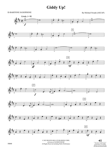 Giddy Up!: E-flat Baritone Saxophone