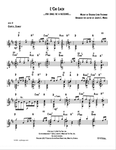 L'chi Lach (arr. Joe Marks)