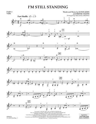 I'm Still Standing (arr. Michael Brown) - Pt.3 - Violin