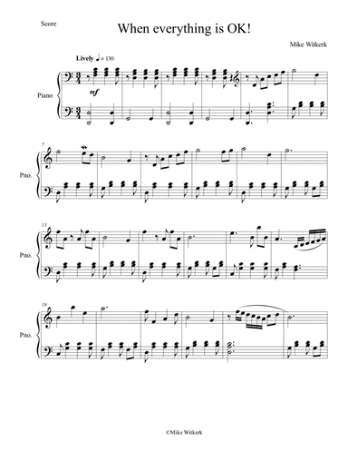 When everything is OK! (Piano solo)