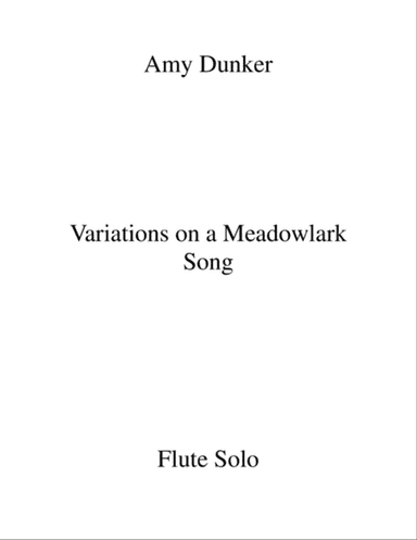 Variations on a Meadow Lark Song