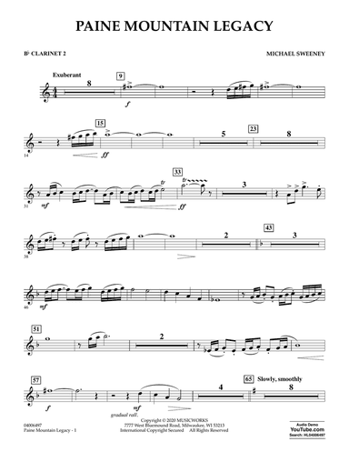 Paine Mountain Legacy - Bb Clarinet 2