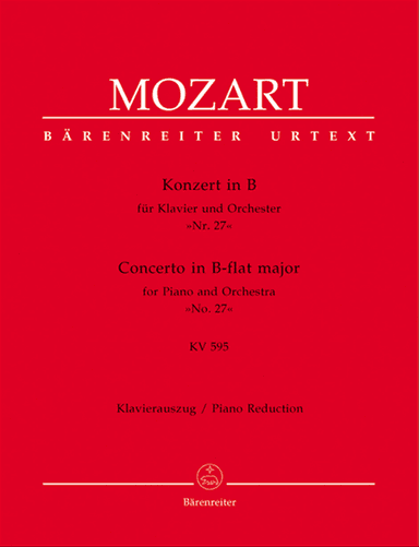 Concerto for Piano and Orchestra, No. 27 B flat major, KV 595