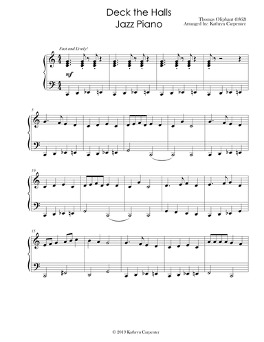 Deck the Halls (Jazz Piano)