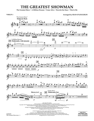 The Greatest Showman - Violin 1