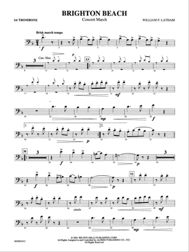 Brighton Beach (Concert March): 1st Trombone